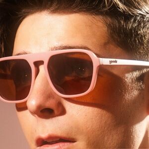 Goodr Retro G Sunglasses — Light Pink